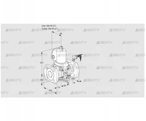 VAS350F/NWGL (88008894) Газовый клапан Kromschroder