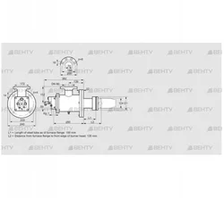 BICW 100HB-100/135-(37)G (84199076) Газовая горелка Kromschroder