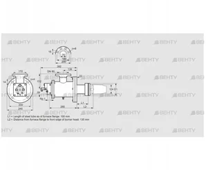 BICW 100HB-100/135-(37)G (84199076) Газовая горелка Kromschroder