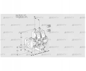 VCH2E40F/40R05NHEVWR3/PPPP/PPPP (88102587) Клапан с регулятором расхода Kromschroder