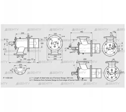 ZIO 165HBL-200/135-(24E)D (84099946) Газовая горелка Kromschroder