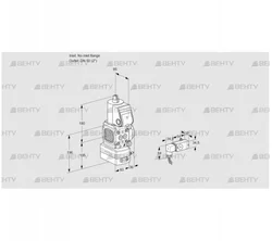 VAD3T-/50N/NQ-25A (88004775) Газовый клапан с регулятором давления Kromschroder