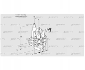 VCH2E40R/40R05LHEVKR/PPPP/PPPP (88104150) Клапан с регулятором расхода Kromschroder