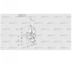 VAD115R/NW-100B (88024300) Газовый клапан с регулятором давления Kromschroder