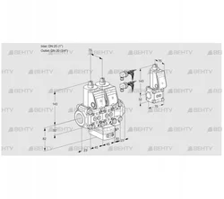 VCH1E25R/20R05NHEVWR6/PPPP/PPBS (88106423) Клапан с регулятором расхода Kromschroder