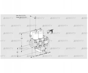 VCD1E15R/15R05ND-100VWL/PPPP/MMMM (88101139) Регулятор давления Kromschroder