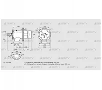 ZIO 200RD-350/335-(40)D (84277140) Газовая горелка Kromschroder