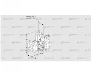 VAS350F/NW (88012070) Газовый клапан Kromschroder