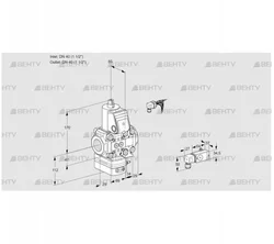 VAD2E40R/40R05D-50VKR/-3/3- (88107818) Газовый клапан с регулятором давления Kromschroder