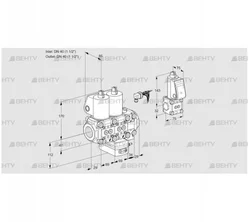 VCH2E40R/40R05NHEVWL/PPBS/PPPP (88104659) Клапан с регулятором расхода Kromschroder