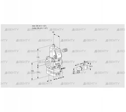 VAG240R/NWAE (88001277) Газовый клапан с регулятором соотношения Kromschroder