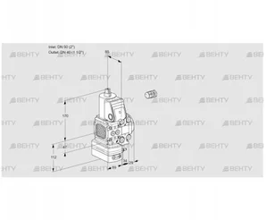 VAG2E50R/40R05FGEVWR/PP/PP (88102310) Газовый клапан с регулятором соотношения Kromschroder