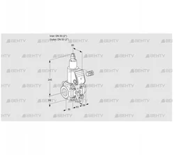 VAS350R/LK (88024071) Газовый клапан Kromschroder