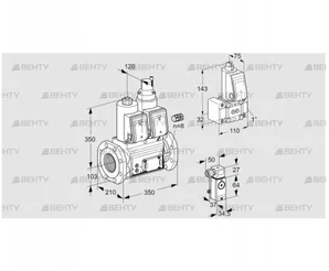 VCS8100F05NLWR3E/PPZ-/P2PP (88204567) Сдвоенный газовый клапан Kromschroder