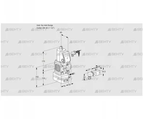 VAG2-/40R/NWAE (88031464) Газовый клапан с регулятором соотношения Kromschroder