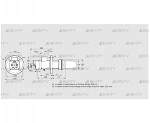 BIC 100RB-300/335-(109)FR (84033540) Газовая горелка Kromschroder