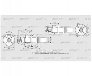 BIC 100RBL-300/335-(111)E (84033340) Газовая горелка Kromschroder