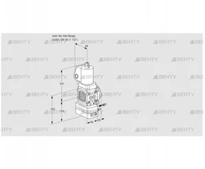 VAG2-/40R/NWGLAE (88025017) Газовый клапан с регулятором соотношения Kromschroder