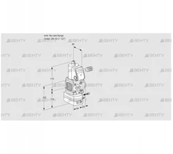 VAG2-/40R/NKAE (88030884) Газовый клапан с регулятором соотношения Kromschroder