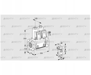 VCS8100F05NNWR3B/PPPP/2-3- (88204674) Сдвоенный газовый клапан Kromschroder