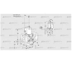 VAG3E50F/50F05GEWL/ZS/PP (88104489) Газовый клапан с регулятором соотношения Kromschroder