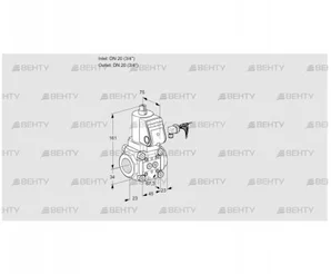 VAN120R/NW (88015512) Сбросной газовый клапан Kromschroder