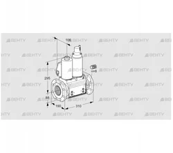 VCS780F05NLWL3B/PPPP/PMMM (88204277) Сдвоенный газовый клапан Kromschroder