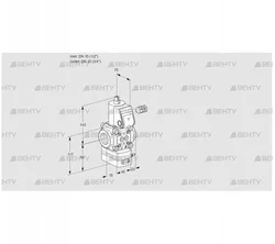 VAD115/20R/NW-100A (88000528) Газовый клапан с регулятором давления Kromschroder