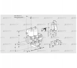 VCH1E25R/20R05NHEVWL/PPZS/3--2 (88105849) Клапан с регулятором расхода Kromschroder