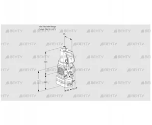 VAG1T-/15N/NQGRBA (88027591) Газовый клапан с регулятором соотношения Kromschroder