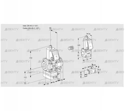 VAG2E40R/40R05GEVWR/3-/ZS (88105840) Газовый клапан с регулятором соотношения Kromschroder