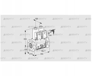 VCS8100F05NNWRE/PPEP/PPPP (88207524) Сдвоенный газовый клапан Kromschroder