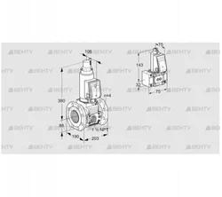 VAS7T80A05LQGRE/VP/B- (88204156) Газовый клапан Kromschroder