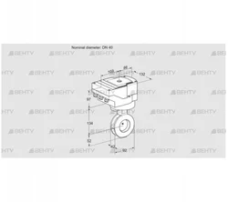 IBAF40Z05/20-30Q3E (88301786) Дроссельная заслонка Kromschroder