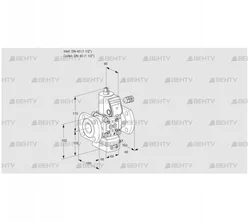 VAD240F/NW-50A (88011888) Газовый клапан с регулятором давления Kromschroder