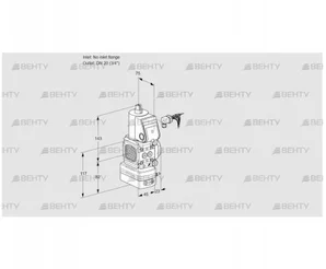 VAD1-/20R/NW-25A (88032648) Газовый клапан с регулятором давления Kromschroder