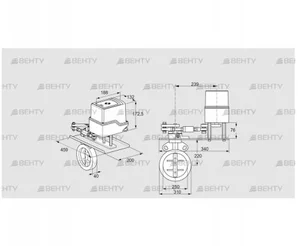 IDR250Z03A650GAW/50-60W30TR10 (88302811) Дроссельная заслонка Kromschroder