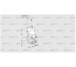 VAS2T25N/NQGL (88031841) Газовый клапан Kromschroder