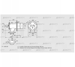 ZIO 200HB-500/435-(21)D (84277054) Газовая горелка Kromschroder