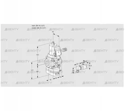 VAD115R/NWSR-25B (88029819) Газовый клапан с регулятором давления Kromschroder