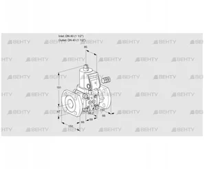 VAS240F/NWSR (88033968) Газовый клапан Kromschroder