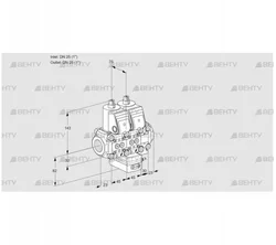 VCH1T25N/25N05NHAVQR/PPPP/PPPP (88106917) Клапан с регулятором расхода Kromschroder