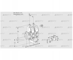 VCH2E40R/40R05NHEWR/-3PP/PPPP (88105283) Клапан с регулятором расхода Kromschroder