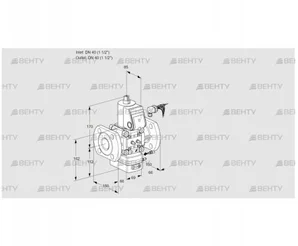 VAG240F/NWAE (88025080) Газовый клапан с регулятором соотношения Kromschroder