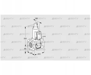 VAS7T80A05LWE/PP/PP (88207910) Газовый клапан Kromschroder