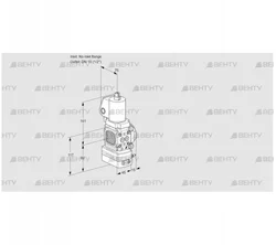 VAG1T-/15N/NWSLBN (88034703) Газовый клапан с регулятором соотношения Kromschroder