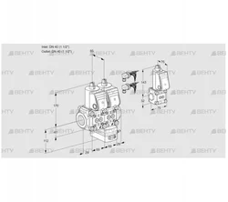 VCG2E40R/40R05NGEWR6/PPPP/PPBS (88104930) Клапан с регулятором соотношения Kromschroder