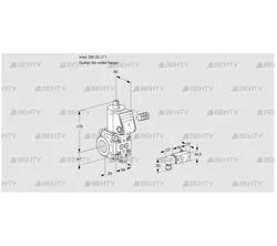 VAS225/-R/NW (88028496) Газовый клапан Kromschroder