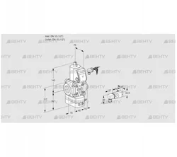 VAD115R/NW-100B (88005724) Газовый клапан с регулятором давления Kromschroder