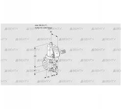 VAS225/-R/NKGR (88028486) Газовый клапан Kromschroder